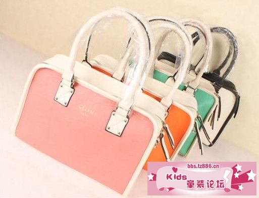 B8243 撞色包气质百搭果冻女包 桔色 (2).jpg